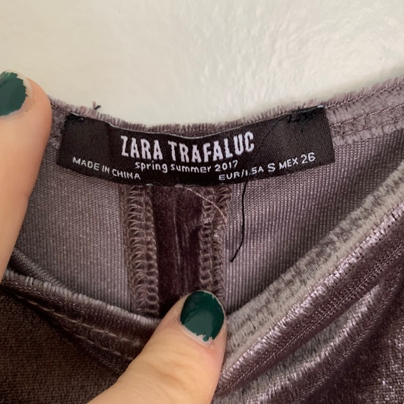 Purple Velvet Bodycon Dress - Picture 3 of 4